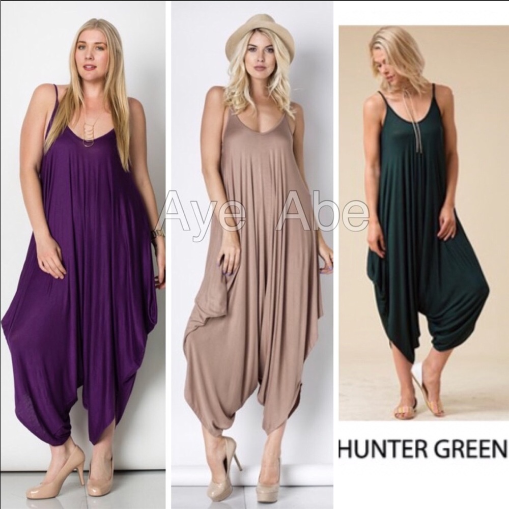 Harem jumpsuit oversized loose fit jumpsuit - Picture 3 of 5